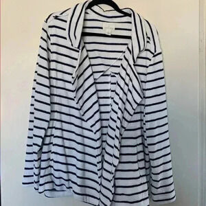 Caslon Striped French Terry Blazer